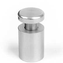 3/4" Dia. Economy Aluminum Standoff — 19mm (3/4″) Dia. x 25mm (1″) Length M10 Stud | Nova Display Systems