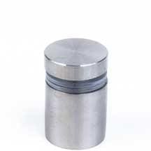3/4" Dia. Stainless Steel Standoff — 19mm (3/4″) Dia. x 19mm (3/4″) Length M10 Stud | Nova Display Systems
