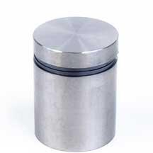 1" Dia. Stainless Steel Standoff — 25mm (1″) Dia. x 25mm (1″) Length M10 Stud | Nova Display Systems
