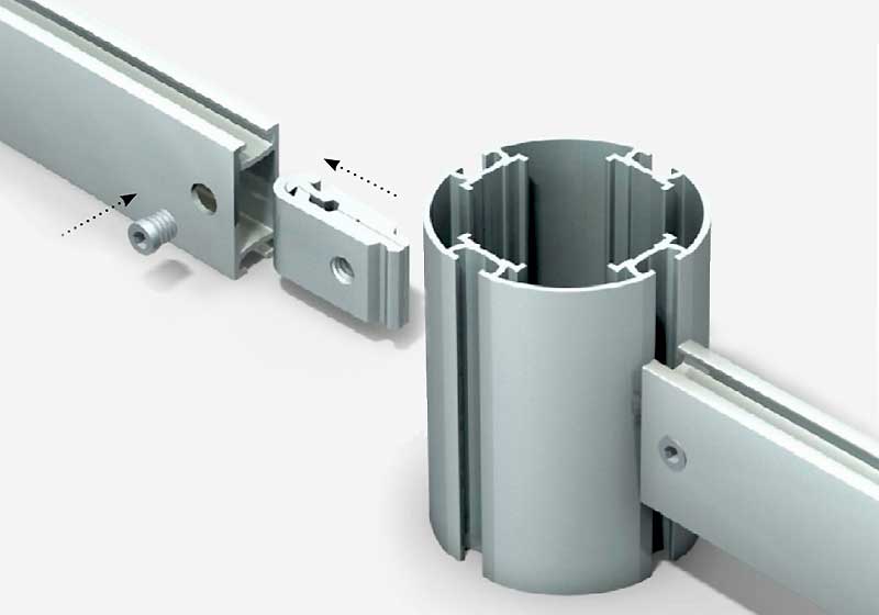 Profile Connectors for Aluminum Modular Display Systems