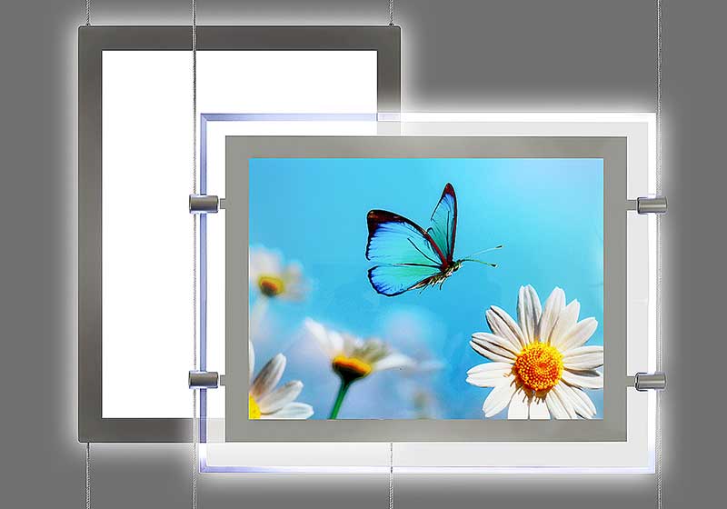 Acrylic LED Light Pockets by Nova Display Systems