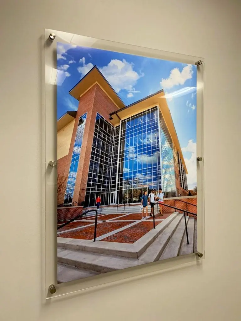 W2023 — Oversized Acrylic Frames with Standoffs for Framing Large Format Photography