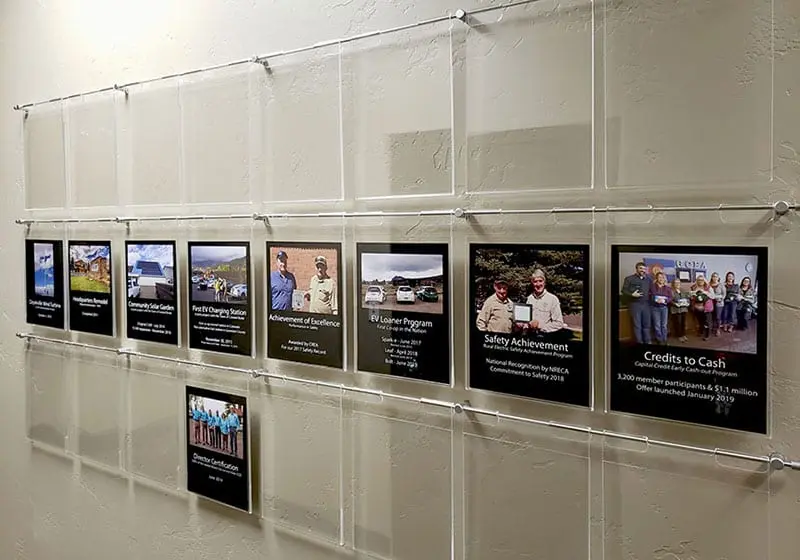 Wall Mounted Hook-on Rod Poster Displays | Nova Display Systems