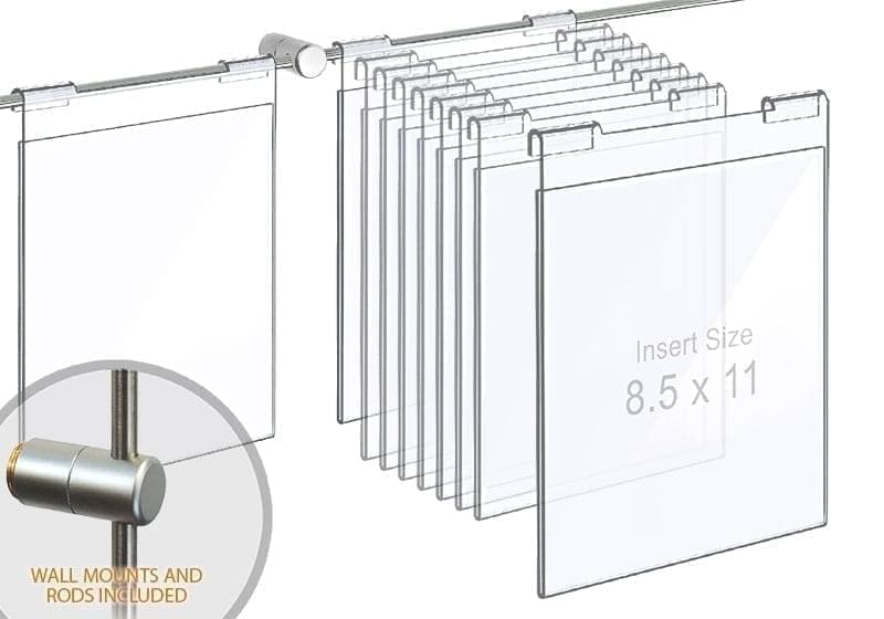 Acrylic Hook-on Poster Holders – Saving Bundles | Nova Display Systems