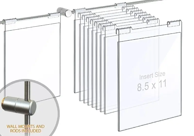 Acrylic Hook-on Poster Holders – Saving Bundles | Nova Display Systems