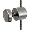 Support with M6 Stud-Cap Single-Sided for Panels with Holes (#303 Stainless Steel)