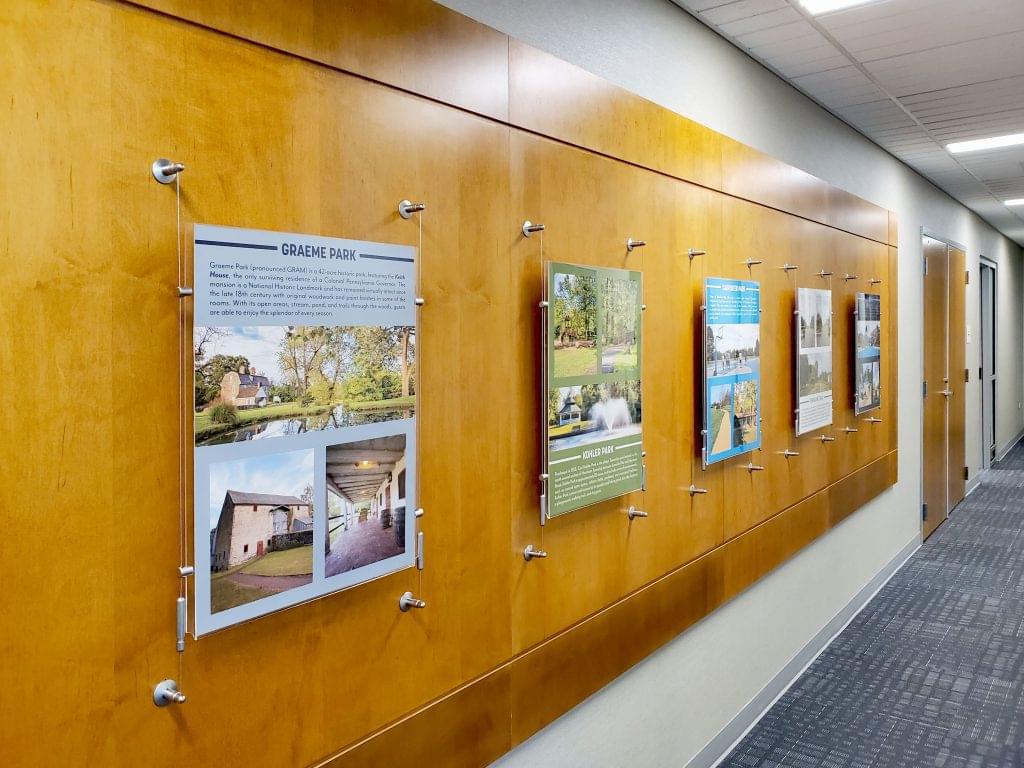 C1231 — Wall-to-Wall Cable Suspended Large Format Posters