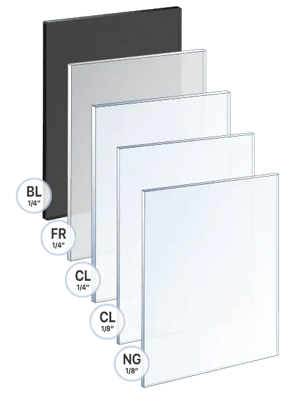 Acrylic Blanks for Multi-Purpose Use — No Holes | Nova Display Systems