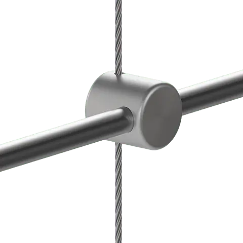 Standard Support for 1.5mm Cable System Rod Hanging Applications — Support for 6mm Horizontal Rods | Nova Display Systems