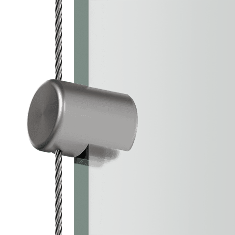Standard Support for 1.5mm Cable System Panel Applications — Side Clamp Support for Panels | Nova Display Systems