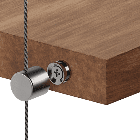 Specialty Supports — Support with Boss for Wooden Panel/Shelf | Nova Display Systems