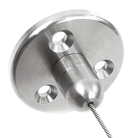 Heavy-Duty Base Supports for 1.5mm Stainless Steel Cable Suspension Kits | Cable System Installation Accessories | Nova Display Systems