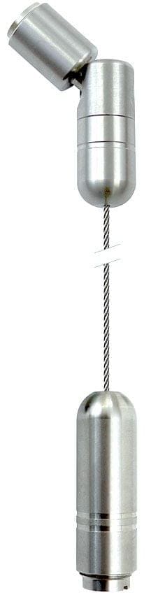C140-4M/SS Adjustable Angle Ceiling-to-Floor 1.5mm Stainless Steel Cable Suspension Kit — 4M (13’ 1-1/2”) Length | Nova Display Systems