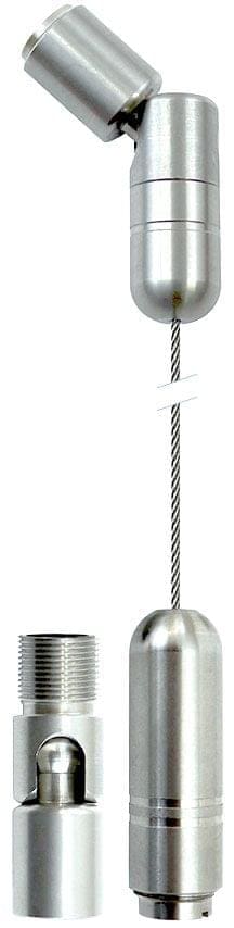 C160-4M/SS Adjustable Angle Top and Bottom 1.5mm Stainless Steel Cable Suspension Kit — 4M (13’ 1-1/2”) Length | Nova Display Systems