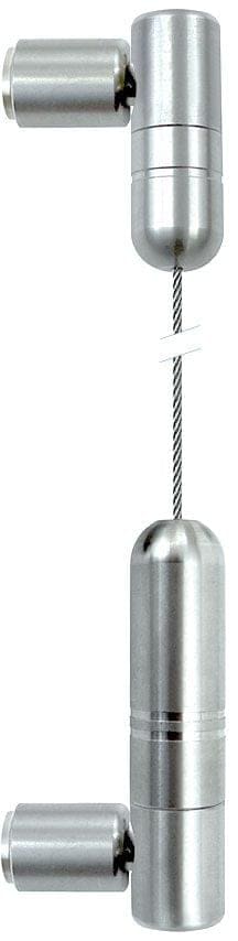 C190-4M/SS Wall-to-Wall 1.5mm Stainless Steel Cable Suspension Kit — 4M (13’ 1-1/2”) Length | Nova Display Systems