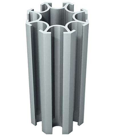 Round Profile / Vertical Extrusion for modular stand assembly