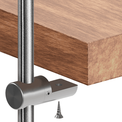 Specialty Supports — Multi-Position Support for Wooden Shelves | Nova Display Systems