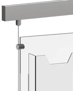 Track/Rail 1.5mm Cable Suspension for Acrylic Brochure Holders | Nova Display Systems
