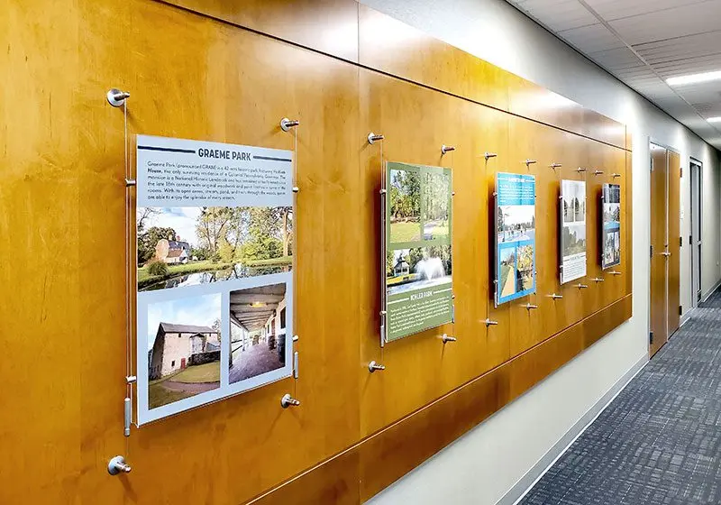 Easy Access Info/Poster Display for Interior — Standard Display Kits | Nova Display Systems