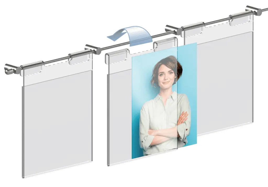Standard and Custom Hook-on Acrylic Poster Holders | Nova Display Systems