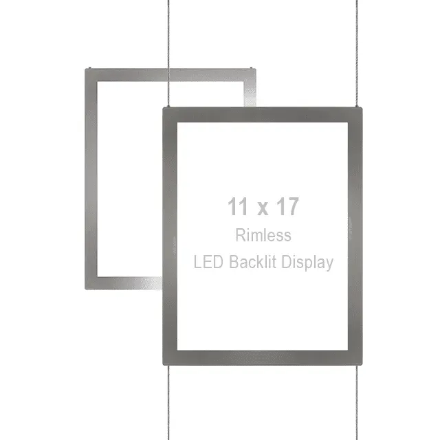 11" x 17" Acrylic LED Light Pockets for Windows – Saving Bundles | Nova Display Systems