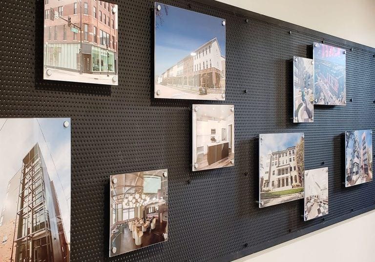 W2511 — Acrylic Poster Frames with Magnetic Standoffs