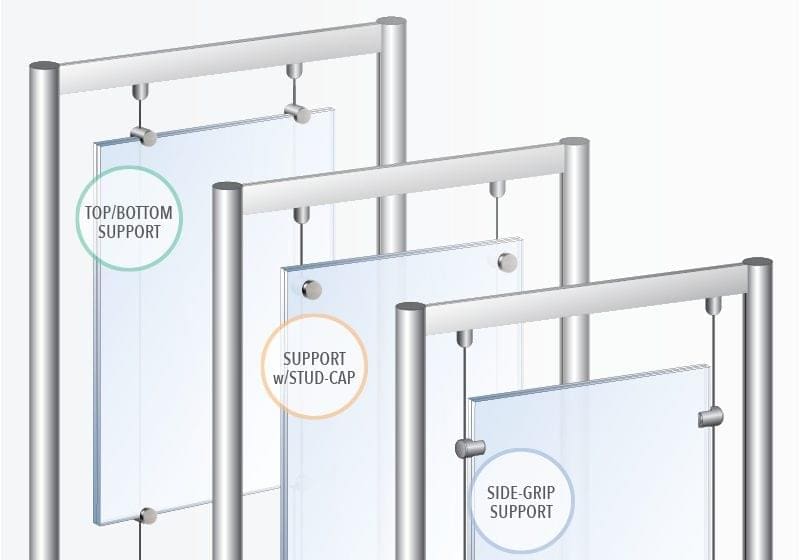 Acrylic Holder/Frame Mounting — Hardware Options | Nova Display Systems