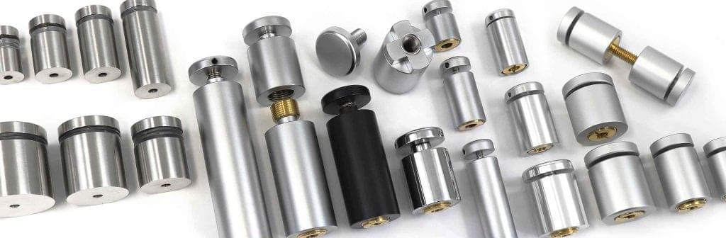 Modular Sign Standoffs Wall Mounted Supports | Nova Display Systems