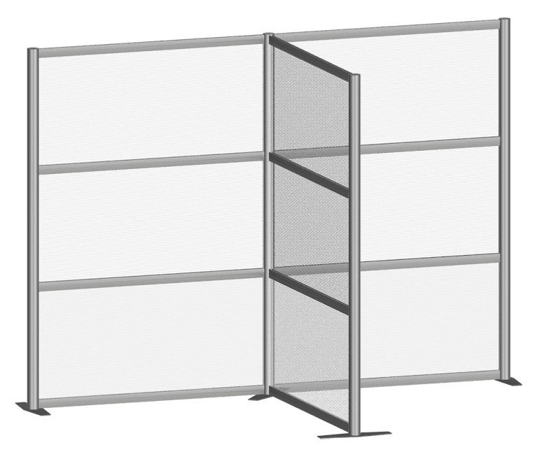 T-Shaped Full-Size Multi-Sectional Screen — Portable Screens and Dividers | Nova Display Systems