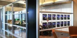 Cable Suspended Hook-on Info-Poster Displays | Nova Display Systems