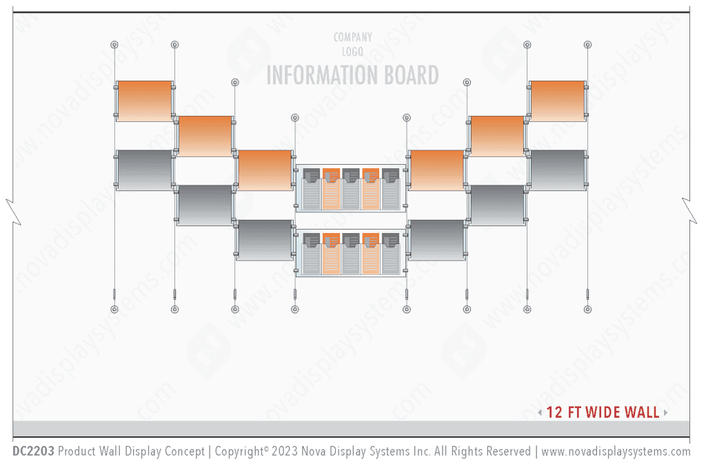 DC2203 — Info/Poster Wall Display Concept / Turnkey Display Solutions by Nova Display Systems