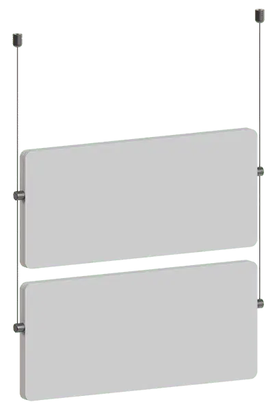 KCCS-006 Cable Suspended Sign Kits — Design Options
