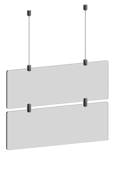 KCCS-012 Cable Suspended Sign Kits — Design Options