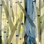 D3035 — Custom Glass Decor Project Suspended from Ceiling with Cable Systems by Brazee Street Studios