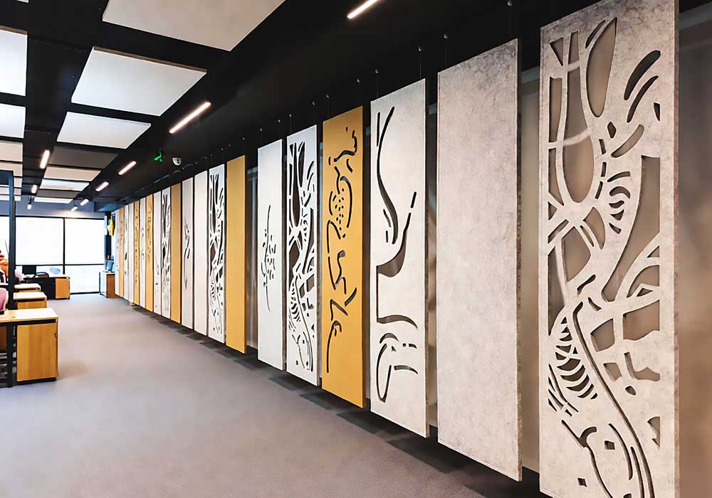 Cable/Rod Suspended Acoustic Panels and Screens | Design Concept
