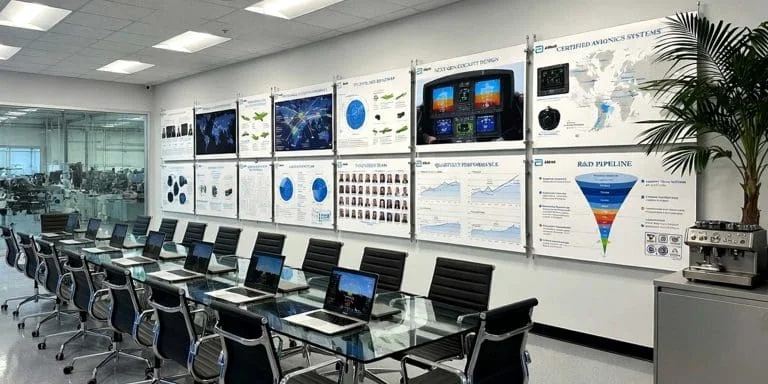 Info-Graphics Wall Display with Rod Systems and Graphic Panels | Nova Display Systems