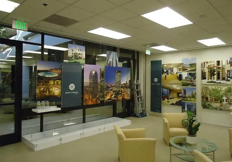 C1219 — Large Format Custom Graphic Panels / Cable Suspended