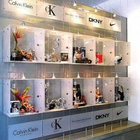 D1003 — Cable Suspended Acrylic Displays and Logo Signage