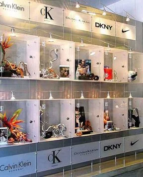 D1003 — Cable Suspended Acrylic Displays and Logo Signage D1003 — Cable Suspended Acrylic Displays and Logo Signage