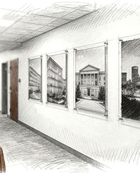 DR1413 — Acrylic Framed Photos Mounted with Standoff Wall System | Design Concept DR1413 — Acrylic Framed Photos Mounted with Standoff Wall System | Design Concept