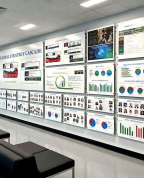G1009 — Info-Graphics Wall Display with Rod Systems and Graphic Panels | Design Concept G1009 — Info-Graphics Wall Display with Rod Systems and Graphic Panels | Design Concept