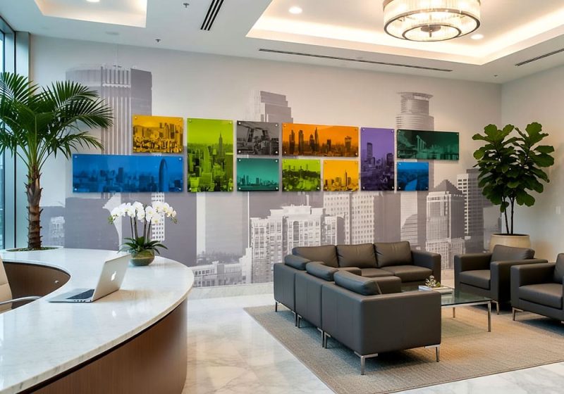 P1001 — Standoff Acrylic Panels & Wall Mural – Art Photography & Metallic Prints Gallery Display | Design Concept