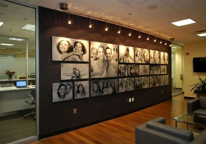 P1008 — Art-Photography Display with Standoff Acrylic Frames | Design Concept
