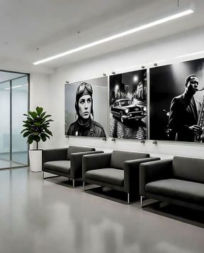 P2000 — Panoramic Art-Photo Wall Display with Acrylic Frames Supported with Standoffs | Design Concept P2000 — Panoramic Art-Photo Wall Display with Acrylic Frames Supported with Standoffs | Design Concept