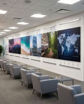P2015 — Oversize Art-Photography Wall Display with Rail-Track Tension Cable Systems | Design Concept P2015 — Oversize Art-Photography Wall Display with Rail-Track Tension Cable Systems | Design Concept