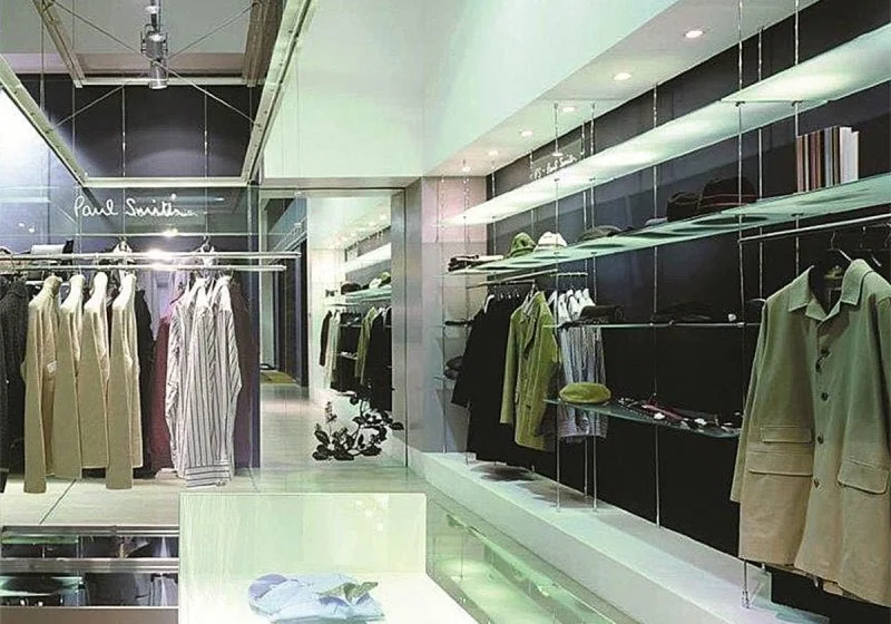 R5000 — Glass Shelves and Hanging Rails / Suspended with Rod System
