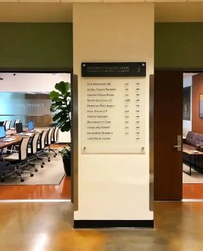 S1106 — Directional Signage Wall-Mounted with Standoffs | Design Concept