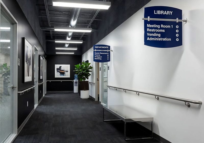 S3005 — Custom Wayfinding Signage with Projecting Rod System | Design Concept