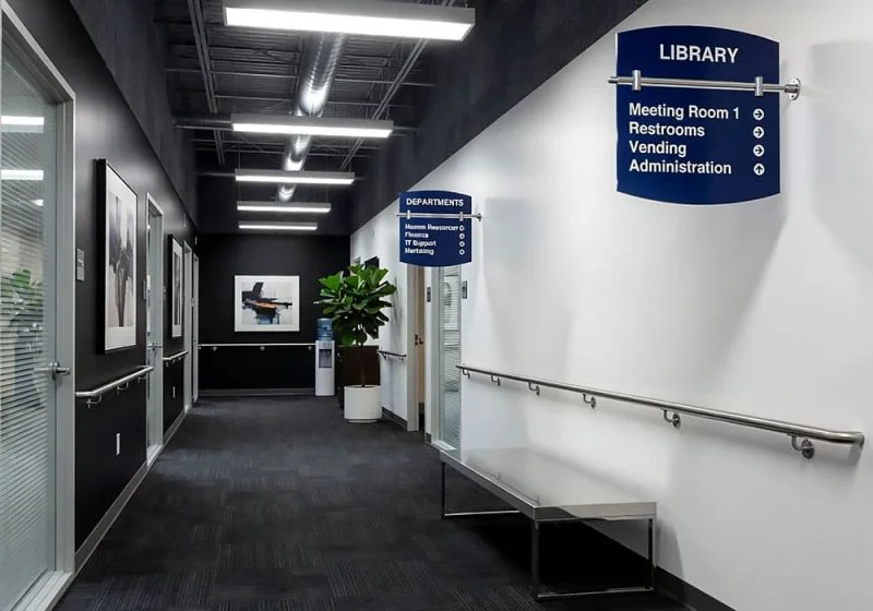 S3005 — Custom Wayfinding Signage with Projecting Rod System | Design Concept