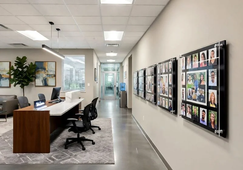 W1502 — Acrylic Collage Picture Frame Wall Display for Photos | Design Concept